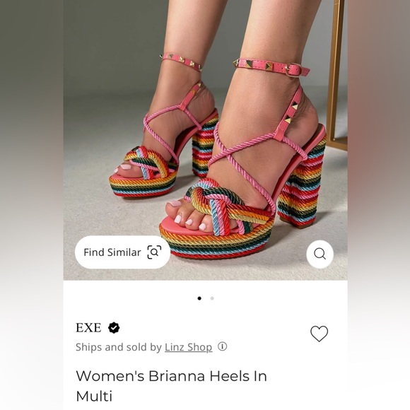 EXE    
Women's Brianna Heels In Multi Color new no box size 7 - Picture 1 of 9